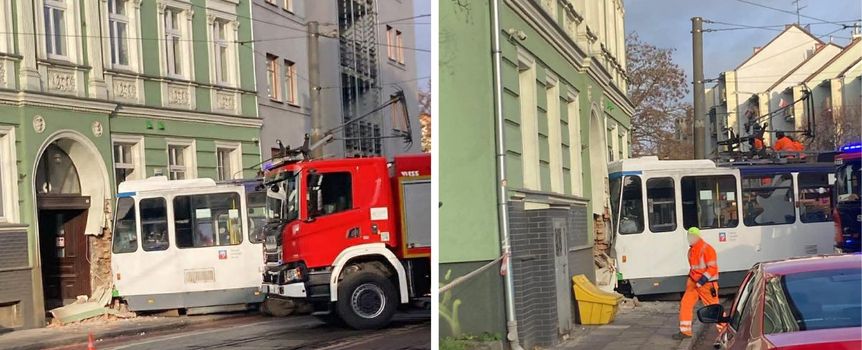 Wypadek tramwaju w Szczecinie