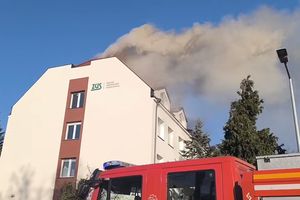 pożar w Sztumie