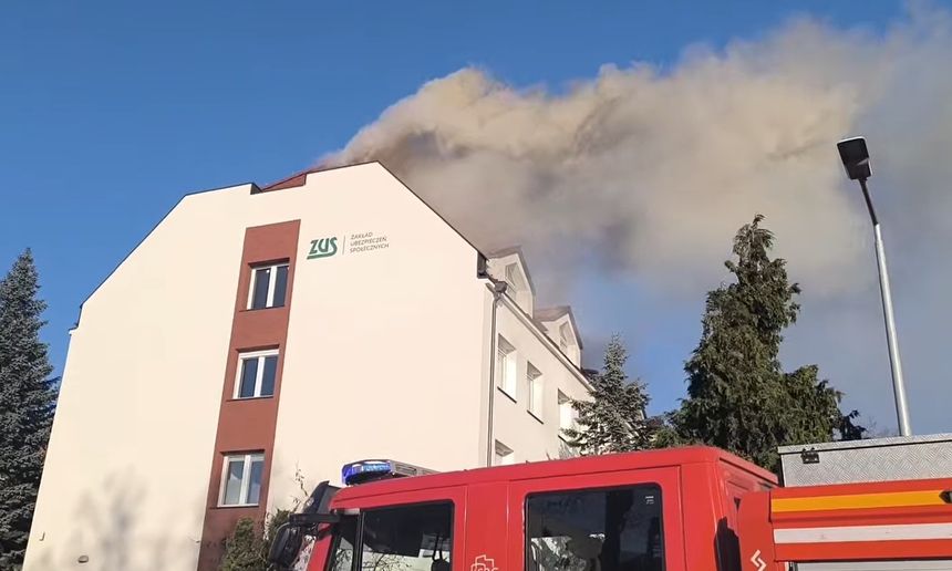 pożar w Sztumie