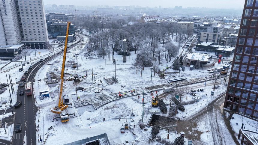 Budowa nowego węzła tramwajowego Wierzbięcice w Poznaniu