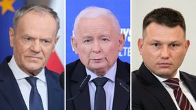 Donald Tusk. Jarosław Kaczyński. Sławomir Mentzen