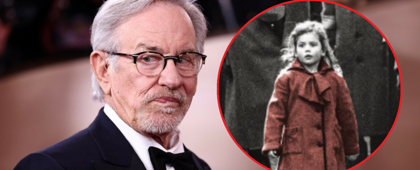 Steven Spielberg, dziewczynka z czerwonym płaszczu z filmu "Lista Schindlera"