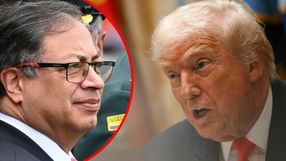 Prezydent Kolumbii Gustavo Petro. Prezydent USA Donald Trump