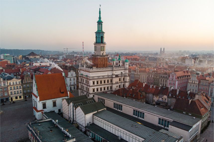 Panorama Poznania z lotu ptaka