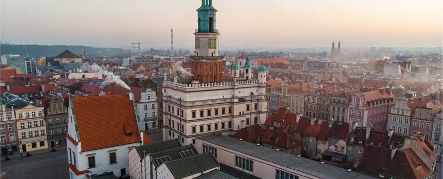 Panorama Poznania z lotu ptaka