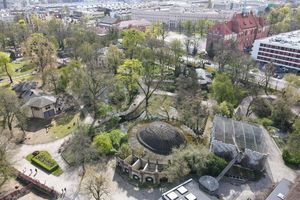 Stare Zoo w Poznaniu z lotu ptaka