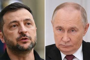 Wołodymyr Zełenski. Władimir Putin