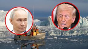 Grenlandia. Prezydent USA Donald Trump. Prezydent Rosji Władimir Putin
