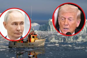 Grenlandia. Prezydent USA Donald Trump. Prezydent Rosji Władimir Putin