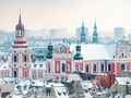 Panorama Poznania zimą