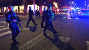 Policja na miejscu strzelaniny w Providence