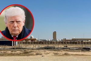 Baza lotnicza Ain al-Asad w Iraku. Prezydent USA Donald Trump