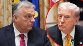 Premier Węgier Viktor Orban. Prezydent USA Donald Trump