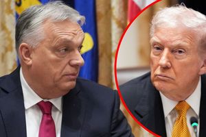 Premier Węgier Viktor Orban. Prezydent USA Donald Trump