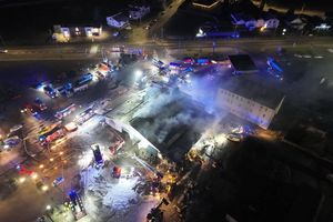 Pożar zakładu pracy w Rawiczu