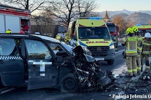 Wypadek koło Radomierza