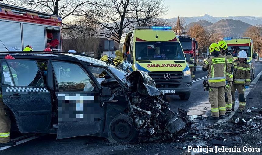 Wypadek koło Radomierza