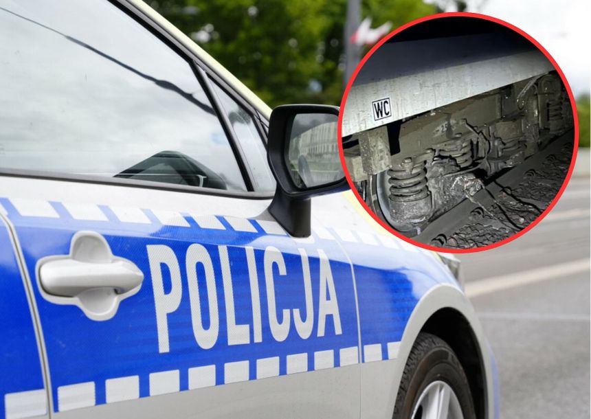 Pięćmorgi. Pociąg uderzył w samochód, który spadł z wiaduktu