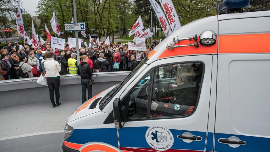 Protest pracowników szpitala (zdjęcie ilustracyjne)