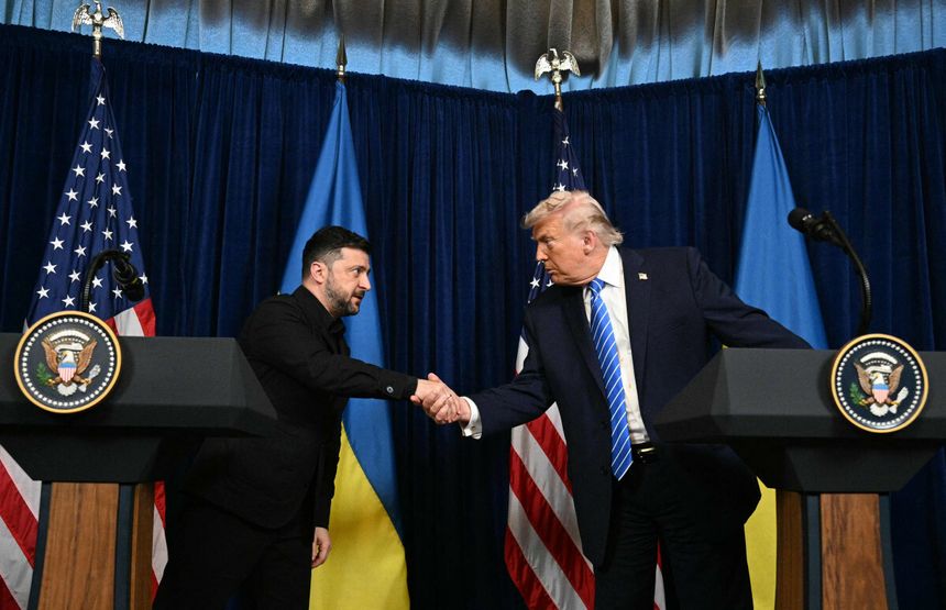 Wołodymyr Zełenski, Donald Trump
