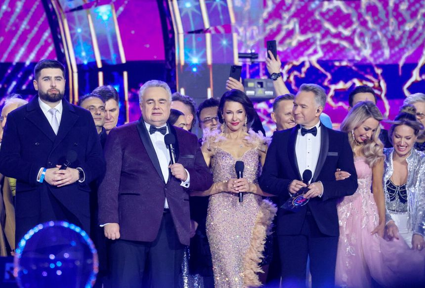 Sylwester TV Republika w Chełmie. Na zdjęciu od lewej Jakub Banaszek i Tomasz Sakiewicz