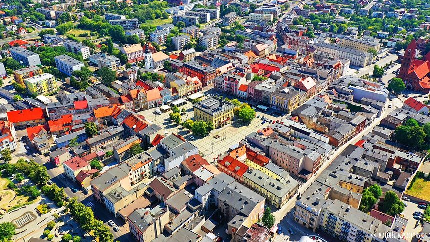 Ostrów Wielkopolski z lotu ptaka