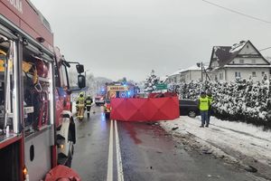 Mszana Górna. Śmiertelny wypadek na DW 968