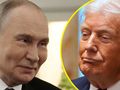 Prezydent Rosji Władimir Putin. Prezydent USA Donald Trump