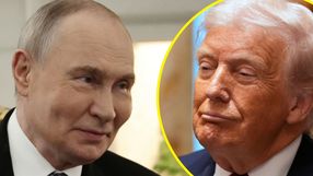 Prezydent Rosji Władimir Putin. Prezydent USA Donald Trump