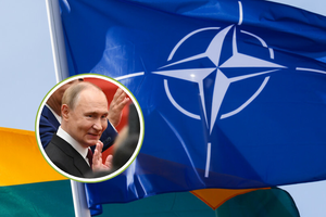 flaga NATO/Putin