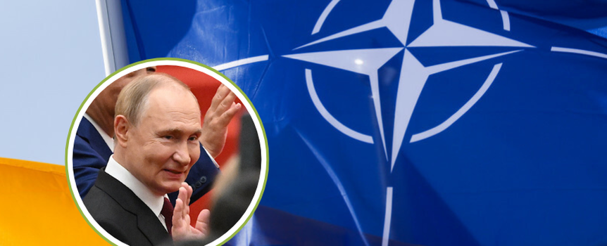 flaga NATO/Putin