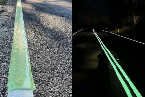Glow Roads to nowoczesne rozwiązanie wykorzystujące fotoluminescencyjne pasy drogowe