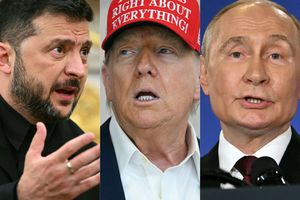 Wołodymyr Zełenski, Donald Trump, Władimir Putin