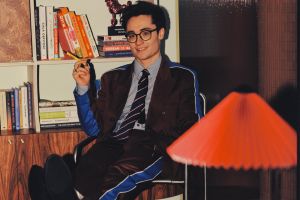 Michał Korkosz wystawia swoje książki na Vinted