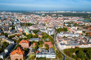 Miasto Poznań z lotu ptaka