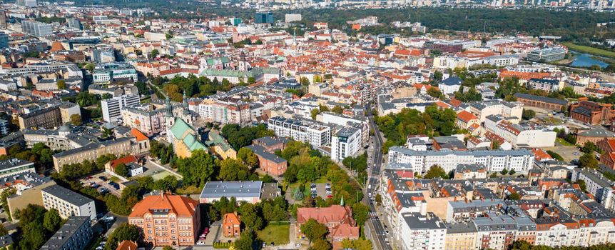 Miasto Poznań z lotu ptaka
