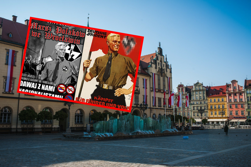 Plakat promujący Marsz Polaków