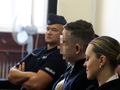 Oskarżony Sebastian M. na sali Sądu Rejonowego w Piotrkowie Trybunalskim
