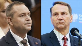 Prezydent Karol Nawrocki. Szef MSZ Radosław Sikorski