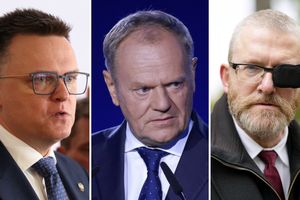 Szymon Hołownia. Donald Tusk. Grzegorz Braun