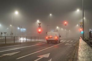 jesień na drodze
