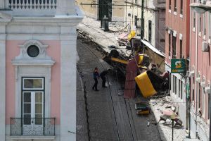 Wypadek słynnej kolejki Gloria w Lizbonie
