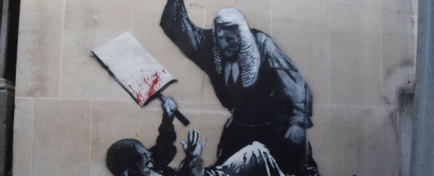 Banksy pokazał nowe dzieło. Mural wkrótce zniknie