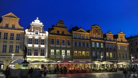 Stary Rynek w Poznaniu nocą