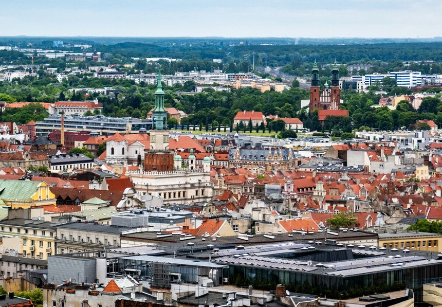 Poznań z lotu ptaka