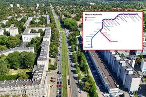 Kraków - Nowa Huta - plan metra