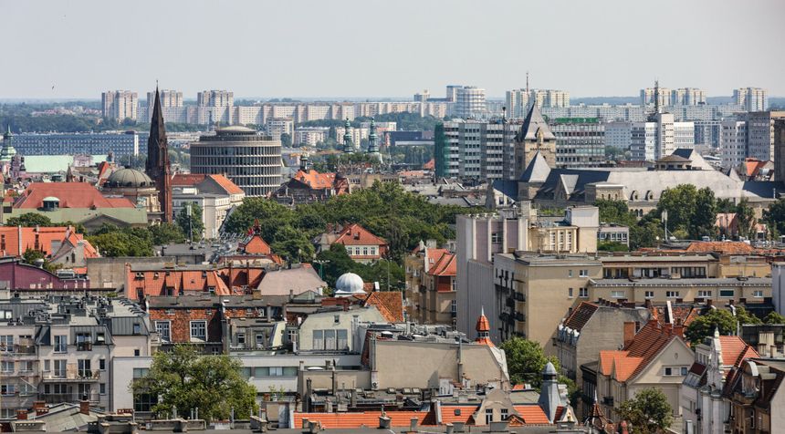 Poznań z lotu ptaka