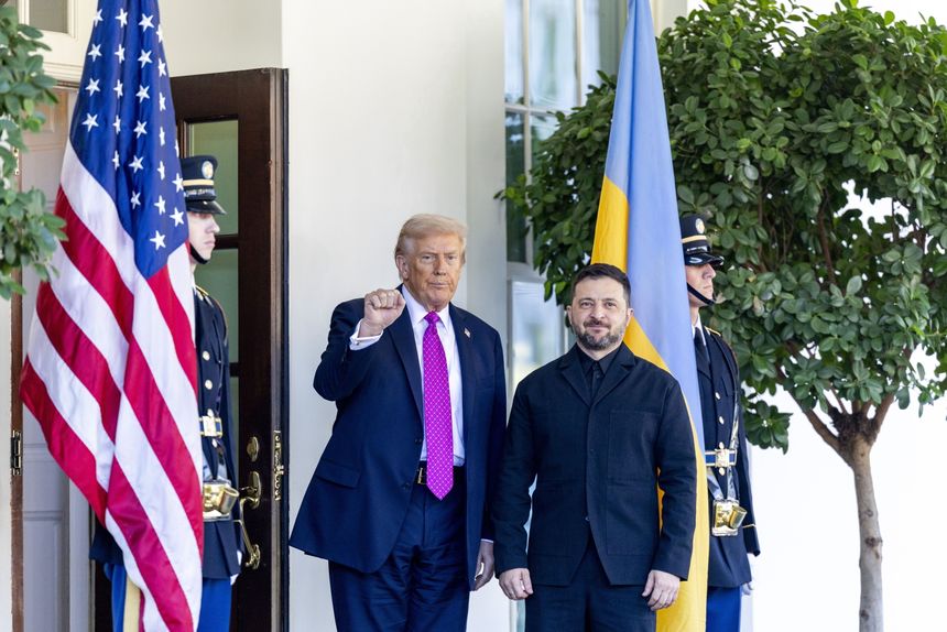 Donald Trump i Wołodymyr Zełenski