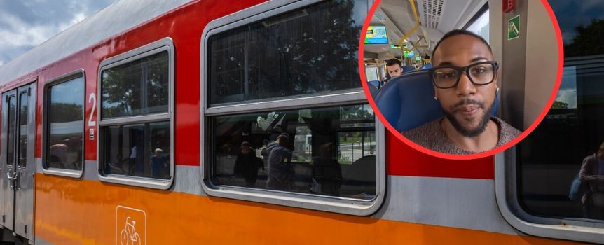 Amerykański influencer podróżował pociągiem po Polsce