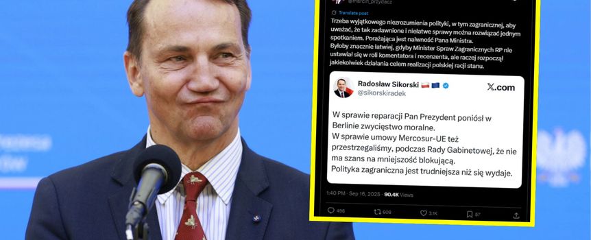 Szef MSZ Radosław Sikorski